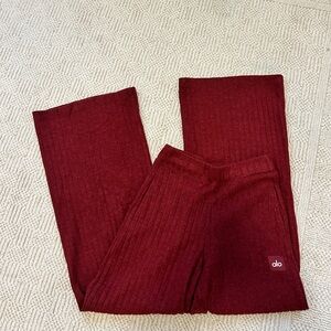 ALO Yoga Ribbed Take Comfort Wide Leg Pant